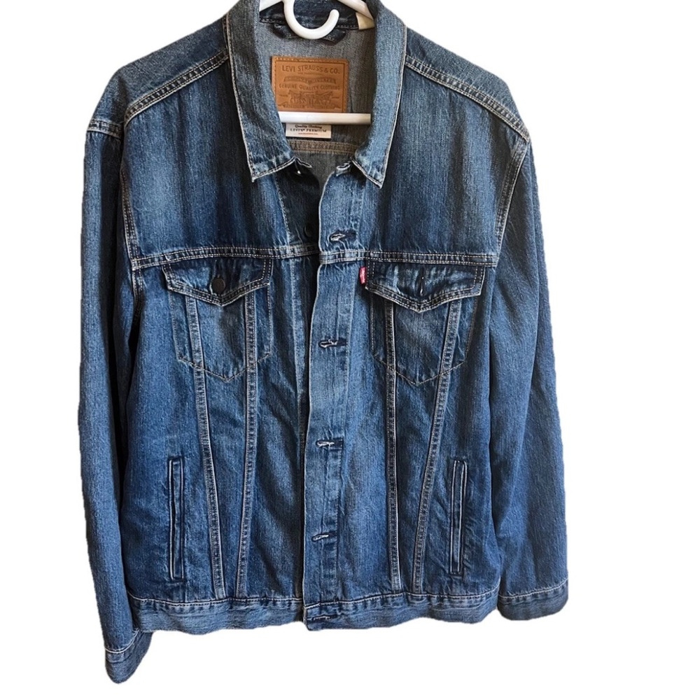 Levi’s Premium Trucker Jacket XL PC9 72334‑0354 Men’s Soft Lycocell Dark